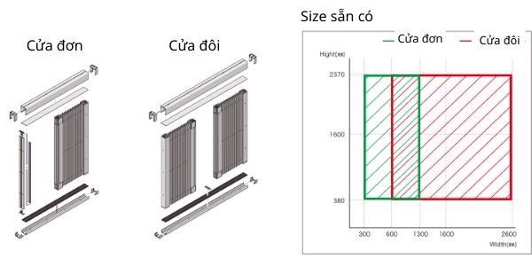 cửa lưới metaco side fix