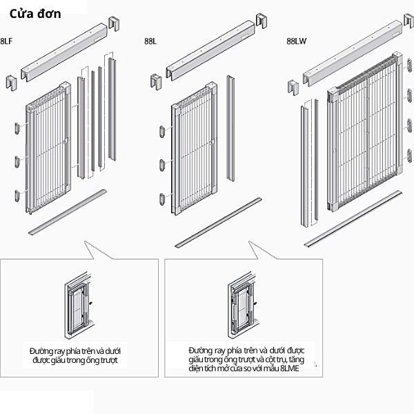 cửa lưới chống muỗi xếp trượt